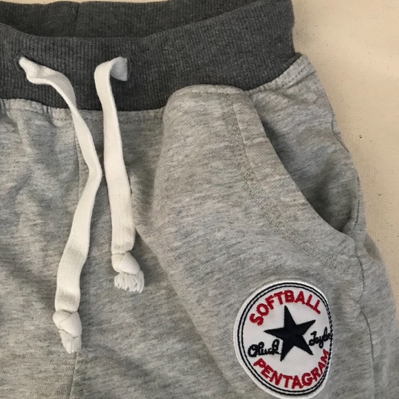 Bundle: 2 Kids grey long jogger pants size 4T (110) - Picture 7 of 9